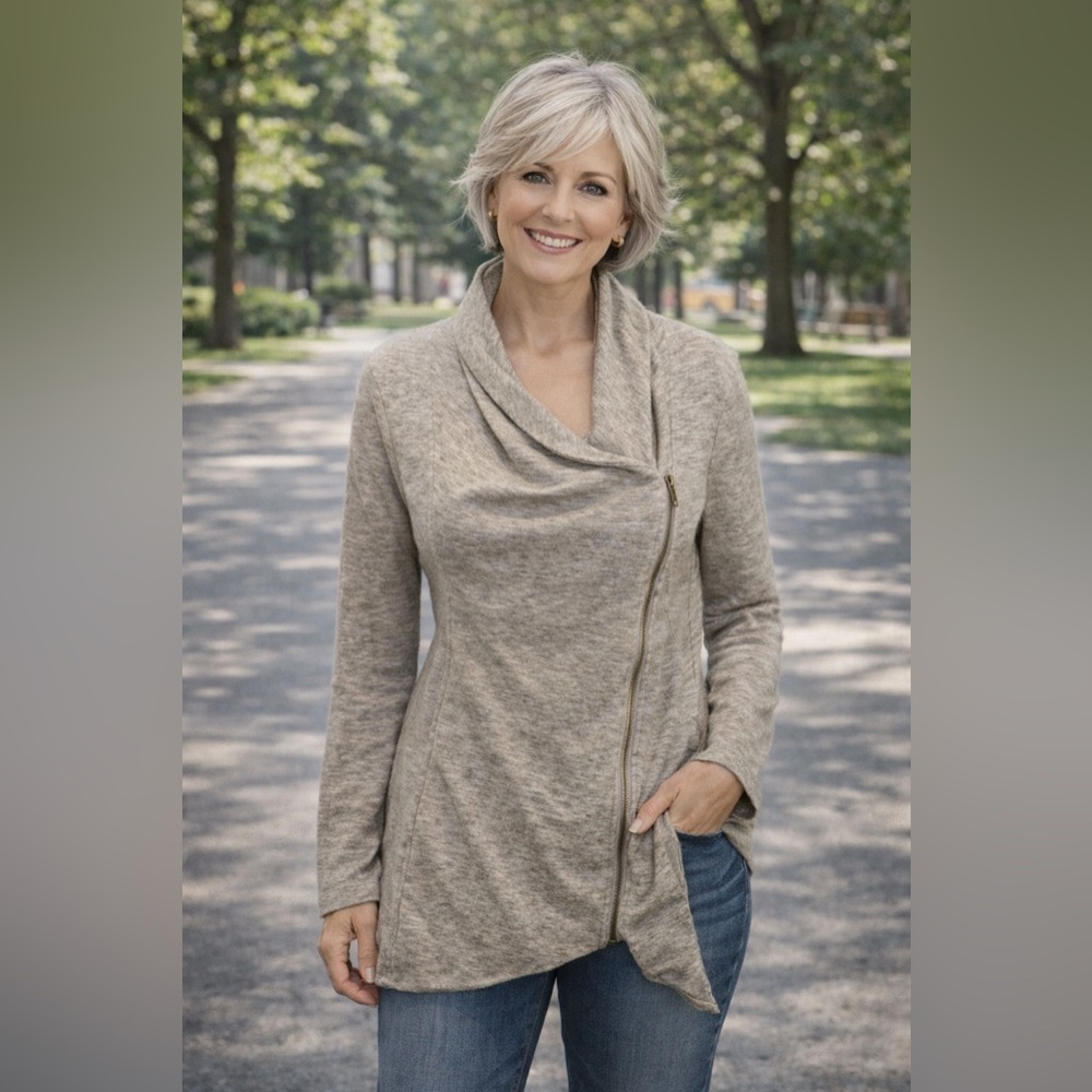 Sweet Rain Sweat Rain Grayish Sweater Size Small